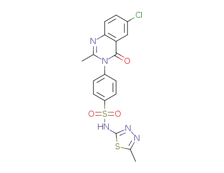 4-(6-chloro-2-methyl-4-oxoquinazolin-3(4H)-yl)-N-(5-methyl-1,3,4-thiadiazol-2-yl)benzenesulfonamide