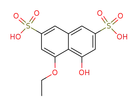 Molecular Structure of 6837-94-1 (4-ethoxy-5-hydroxynaphthalene-2,7-disulphonic acid)
