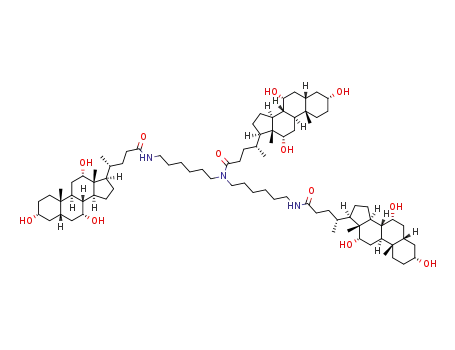 (R)-4-((3R,5S,7R,8R,9S,10S,12S,13R,14S,17R)-3,7,12-trihydroxy-10,13-dimethylhexadecahydro-1H-cyclopenta[a]phenanthren-17-yl)-N,N-bis(6-((R)-4-((3R,5S,7R,8R,9S,10S,12S,13R,14S,17R)-3,7,12-trihydroxy-10,13-dimethylhexadecahydro-1H-cyclopenta[a]phenanthren-17-yl)pentanamido)hexyl)pentanamide