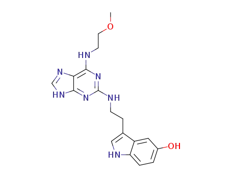 3-[2-[[6-(2-methoxyethylamino)-9H-purin-2-yl]amino]ethyl]-1H-indol-5-ol