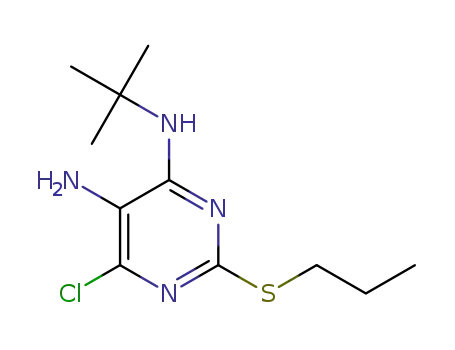 N4-(tert-butyl)-6-chloro-2-(propylthio)pyrimidine-4,5-diamine