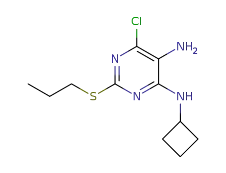 6-chloro-N4-cyclobutyl-2-(propylthio)pyrimidine-4,5-diamine