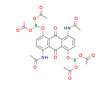1,5-bis-acetylamino-4,8-bis-diacetoxyboranyloxy-anthraquinone