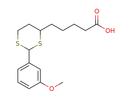 5-(2-(3-methoxyphenyl)-1,3-dithian-4-yl)pentanoic acid
