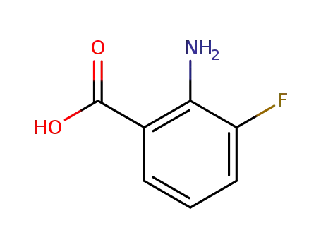Molecular Structure of 825-22-9 (2-Amino-3-fluorobenzoic acid)
