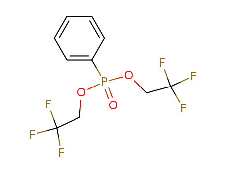 Molecular Structure of 172422-37-6 (Phosphonic acid, phenyl-, bis(2,2,2-trifluoroethyl) ester)