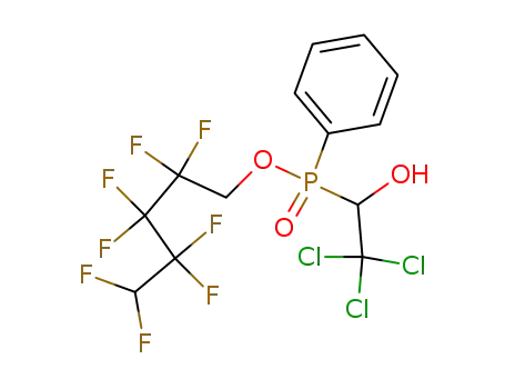 Phenyl-(2,2,2-trichloro-1-hydroxy-ethyl)-phosphinic acid 2,2,3,3,4,4,5,5-octafluoro-pentyl ester