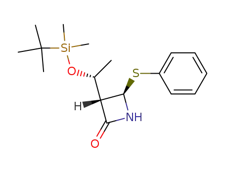 (3S,4R)-3-[(R)-1-(tert-butyldimethylsilyloxy)-ethyl]-4-phenylthio-2-azetidinone