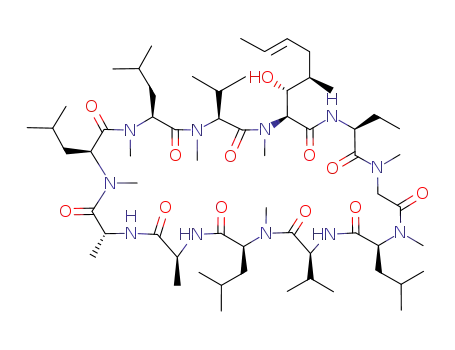 Molecular Structure of 59865-13-3 (Cyclosporin A)