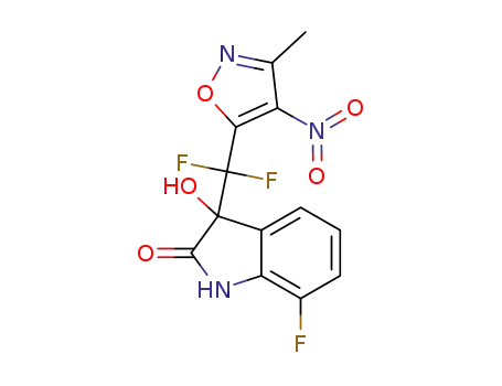 3-(difluoro(3-methyl-4-nitroisoxazol-5-yl)methyl)-7-fluoro-3-hydroxyindolin-2-one