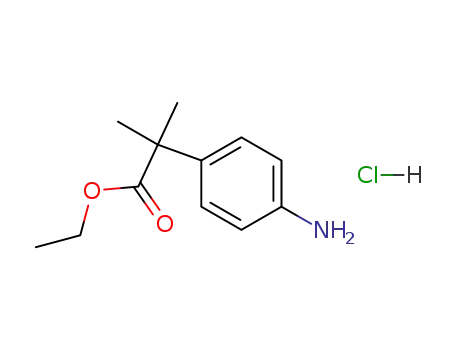 2-(4-amino-phenyl)-2-methyl-propionic acid ethyl ester; hydrochloride