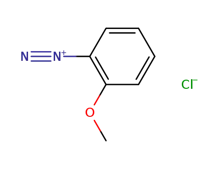 Molecular Structure of 3425-23-8 (Benzenediazonium, 2-methoxy-, chloride)