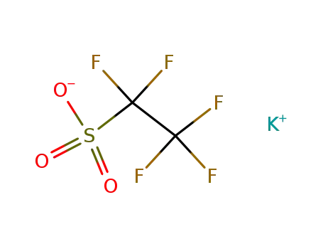 Molecular Structure of 2837-92-5 (Ethanesulfonic acid, pentafluoro-, potassium salt)