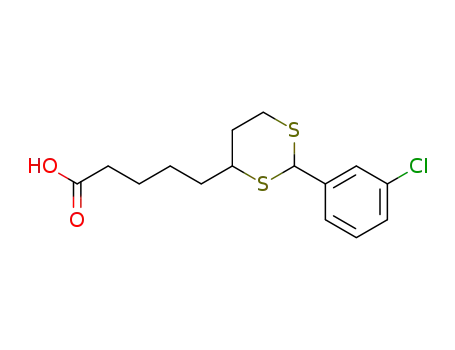 5-(2-(3-chlorophenyl)-1,3-dithian-4-yl)pentanoic acid