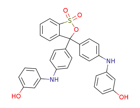 3,3-bis-[4-(3-hydroxy-anilino)-phenyl]-3H-benz[c][1,2]oxathiol-1,1-dioxide