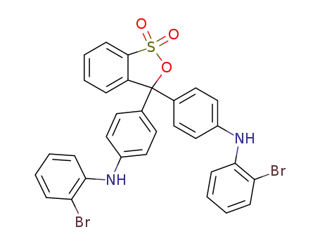 3,3-bis-[4-(2-bromo-anilino)-phenyl]-3H-benz[c][1,2]oxathiol-1,1-dioxide