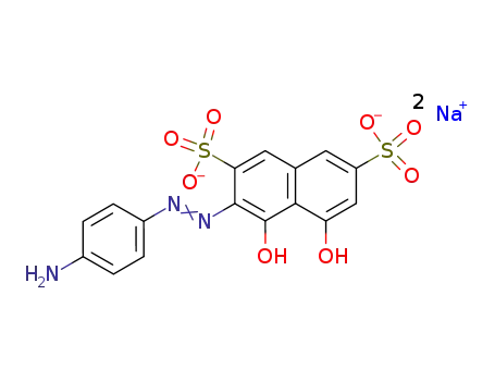 3-(4-amino-phenylazo)-4,5-dihydroxy-naphthalene-2,7-disulfonic acid ; sodium salt