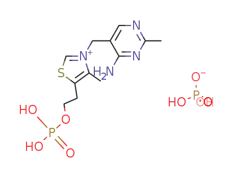 3-(4-amino-2-methyl-pyrimidin-5-ylmethyl)-4-methyl-5-(2-phosphonooxy-ethyl)-thiazolium; dihydrogenphosphate