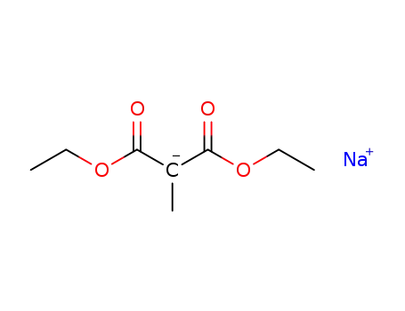 Molecular Structure of 18424-77-6 (Propanedioic acid, methyl-, diethyl ester, ion(1-), sodium)