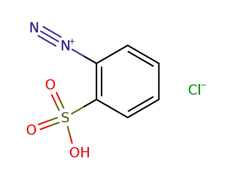 Molecular Structure of 24569-50-4 (Benzenediazonium, 2-sulfo-, chloride)