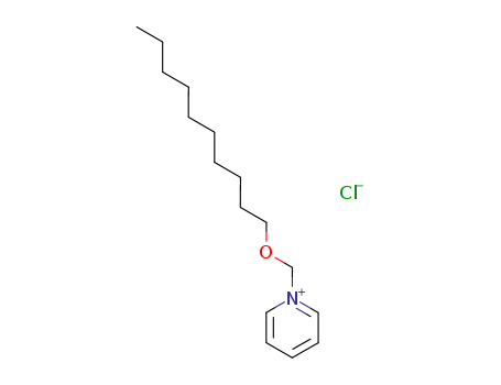 Molecular Structure of 13501-48-9 (Pyridinium, 1-[(decyloxy)methyl]-, chloride)