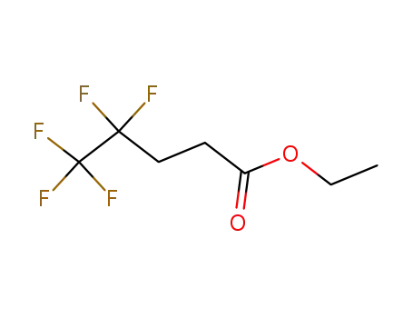 Molecular Structure of 136905-36-7 (Pentanoic acid, 4,4,5,5,5-pentafluoro-, ethyl ester)