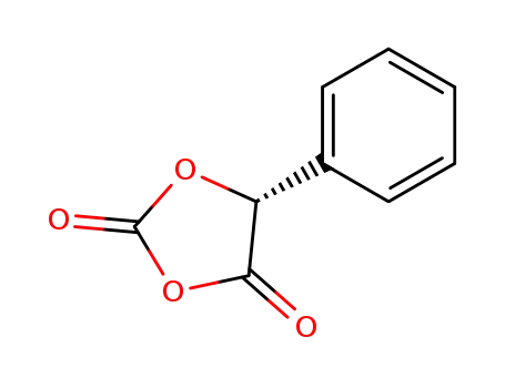 Molecular Structure of 54256-33-6 ((R)-5-Phenyl-1,3-dioxolane-2,4-dione)