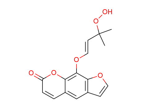 7H-Furo[3,2-g][1]benzopyran-7-one,9-[(3-hydroperoxy-3-methyl-1-butenyl)oxy]-, (E)- (9CI)