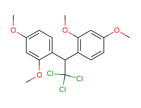 Molecular Structure of 138002-56-9 (Benzene, 1,1'-(2,2,2-trichloroethylidene)bis[2,4-dimethoxy-)