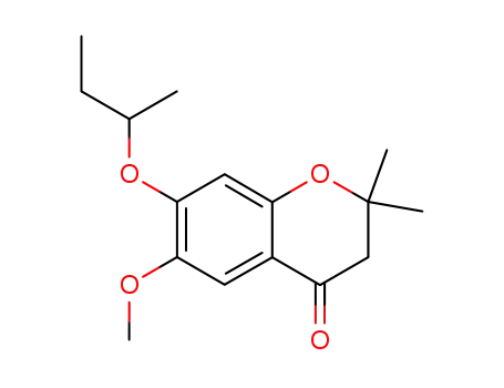 7-O-sec-butyl-6-methoxy-2,2-dimethyl-4-chromanone