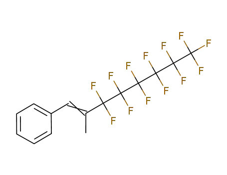 Molecular Structure of 113999-57-8 (Benzene, (3,3,4,4,5,5,6,6,7,7,8,8,8-tridecafluoro-2-methyl-1-octenyl)-)
