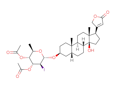 (Digitoxigenin-3-yl)-3,4-di-O-acetyl-2,6-didesoxy-2-iod-α-D-altropyranosid
