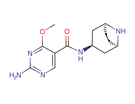 2-amino-4-methoxy-N-(8-azabicyclo<3,2,1>oct-3 β-yl)-5-pyrimidine carboxamide