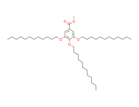 Molecular Structure of 123126-39-6 (Benzoic acid, 3,4,5-tris(dodecyloxy)-, methyl ester)
