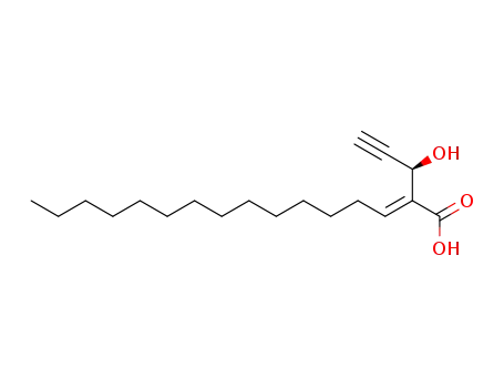 (E)-2-((R)-1-Hydroxy-prop-2-ynyl)-hexadec-2-enoic acid