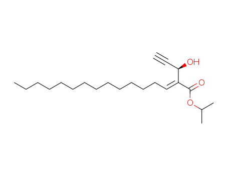 (E)-2-((R)-1-Hydroxy-prop-2-ynyl)-hexadec-2-enoic acid isopropyl ester