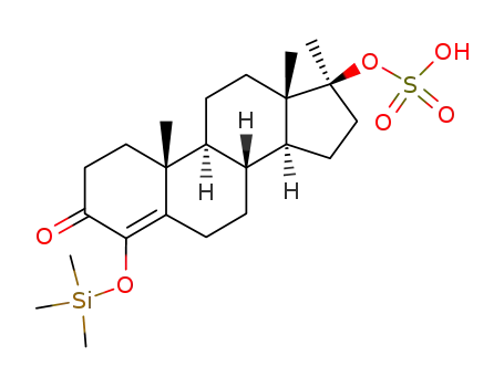 Sulfuric acid mono-((8R,9S,10R,13S,14S,17S)-10,13,17-trimethyl-3-oxo-4-trimethylsilanyloxy-2,3,6,7,8,9,10,11,12,13,14,15,16,17-tetradecahydro-1H-cyclopenta[a]phenanthren-17-yl) ester