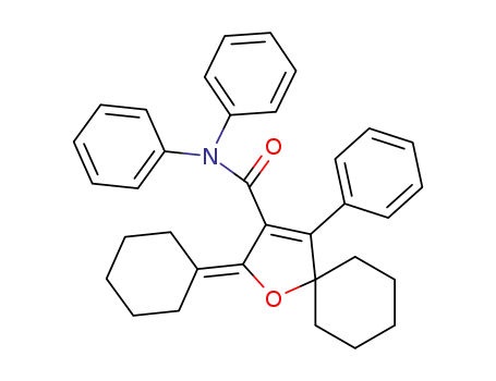 2-Cyclohexyliden-4,N,N-triphenyl-1-oxaspiro<4.5>dec-3-en-3-carboxamid