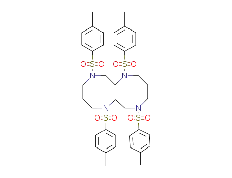 Molecular Structure of 71089-74-2 (1,4,8,11-Tetrakis[(4-methylphenyl)sulfonyl]-1,4,8,11-tetraazacyclotetradecane)