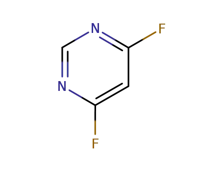 Molecular Structure of 2802-62-2 (4,6-difluoropyrimidine)