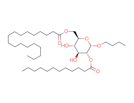 butyl 2-O-lauroyl-6-O-stearoyl-α-D-glucopyranoside
