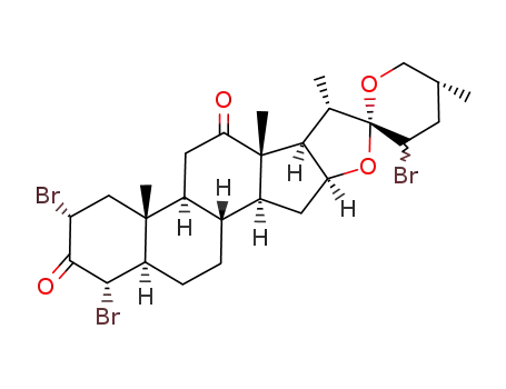 (23Ξ,25R)-2α,4α,23-tribromo-5α-spirostan-3,12-dione