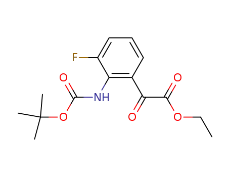 (2-tert-Butoxycarbonylamino-3-fluoro-phenyl)-oxo-acetic acid ethyl ester