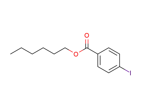 Molecular Structure of 501102-39-2 (Benzoic acid, 4-iodo-, hexyl ester)