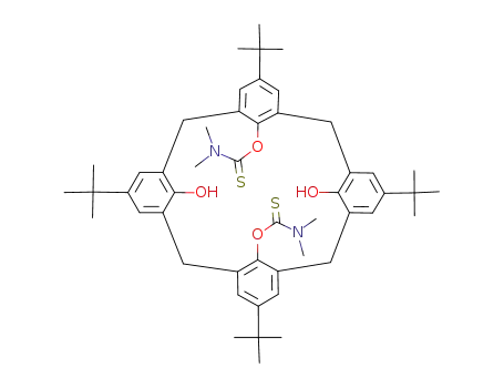 5,11,17,23-tetra-tert-butyl-26,28-bis((dimethyl(thiocarbamoyl))oxy)calix<4>arene-25,27-diol