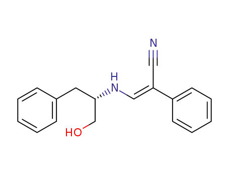 (Z)-3-((S)-1-Hydroxymethyl-2-phenyl-ethylamino)-2-phenyl-acrylonitrile