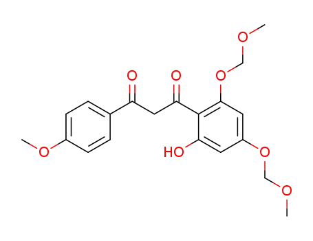 1-<2-hydroxy-4,6-bis(methoxymethoxy)phenyl>-3-(4-methoxyphenyl)propane-1,3-dione