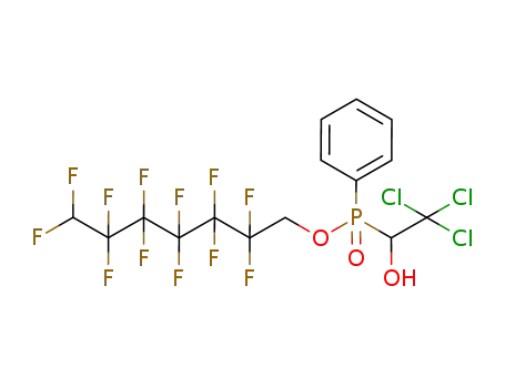 1H,1H,7H-perfluoroheptyl 1-hydroxy-2,2,2-trichloroethyl(phenyl)phosphinate