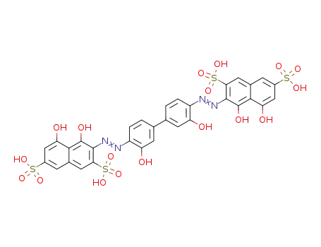 4,5,4',5'-tetrahydroxy-3,3'-(3,3'-dihydroxy-biphenyl-4,4'-diyl-bis-azo)-bis-naphthalene-2,7-disulfonic acid