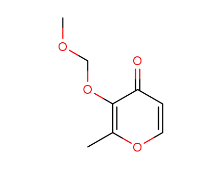 Molecular Structure of 181647-78-9 (4H-Pyran-4-one, 3-(methoxymethoxy)-2-methyl-)